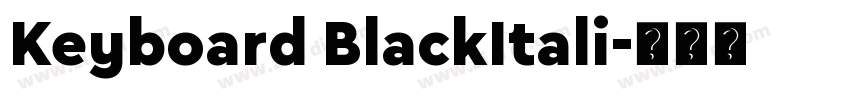 Keyboard BlackItali字体转换
